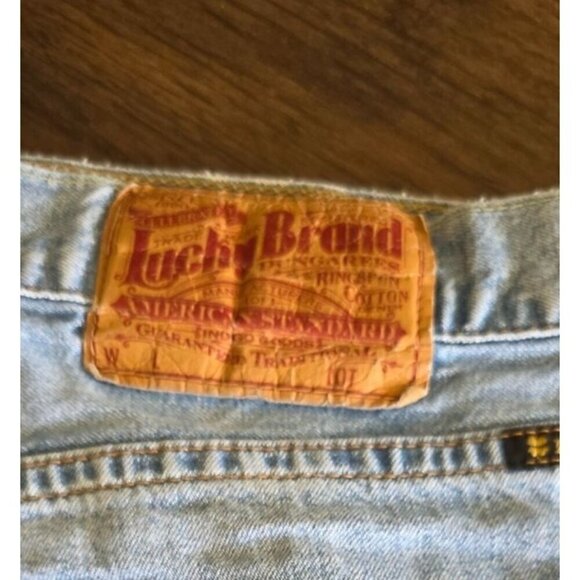 Lucky Brand Light Wash Denim Bootleg Jeans Size 38 Regular Length 100% Cotton Ma - Picture 6 of 16